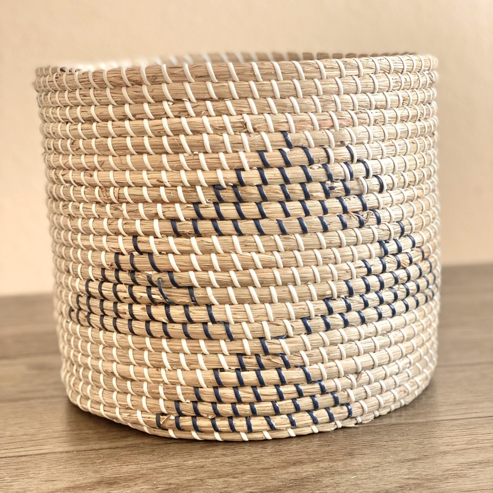 Handwoven decorative storage basket